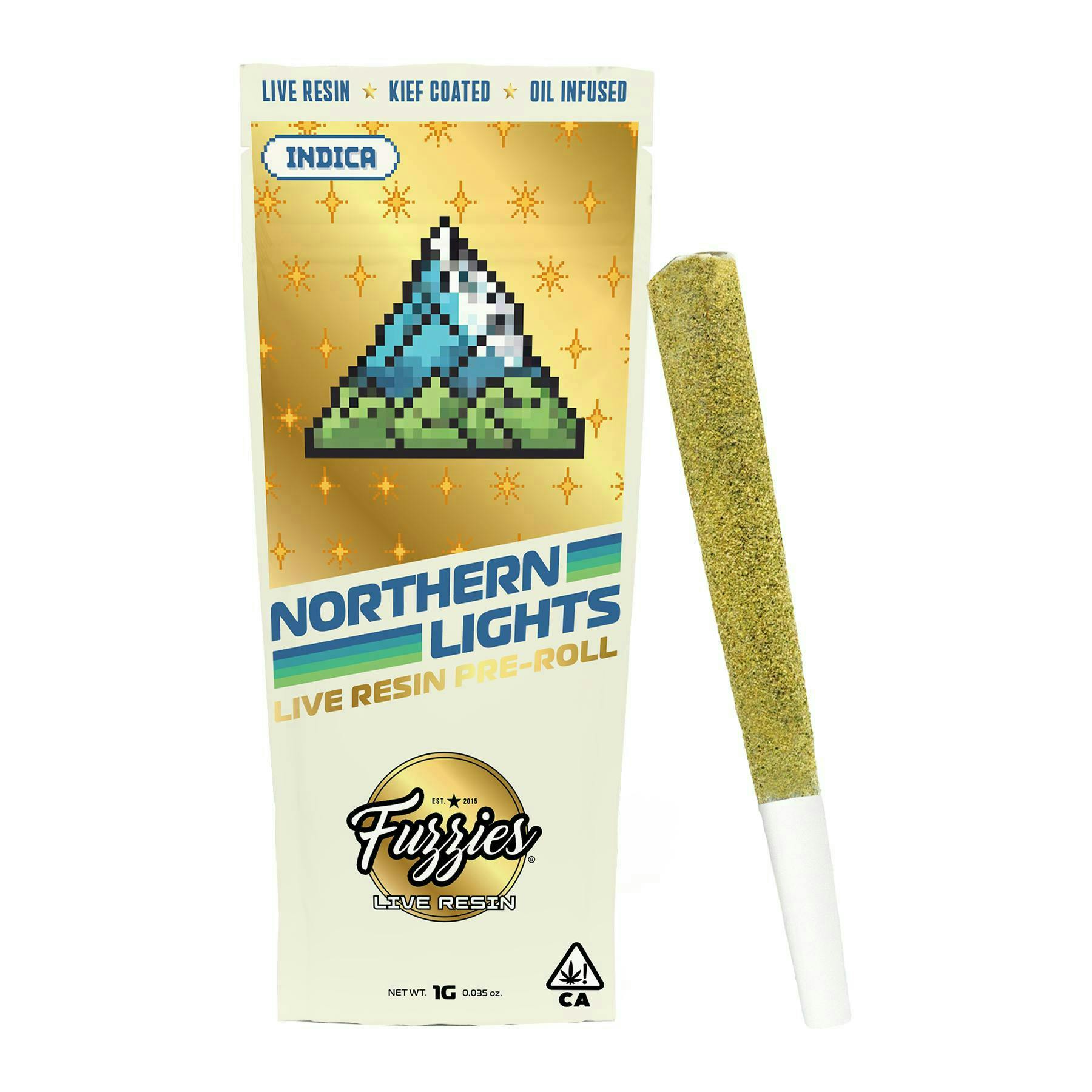 Fuzzies - Fuzzies | Northern Lights | Live Resin Infused Joint | 1g - 1