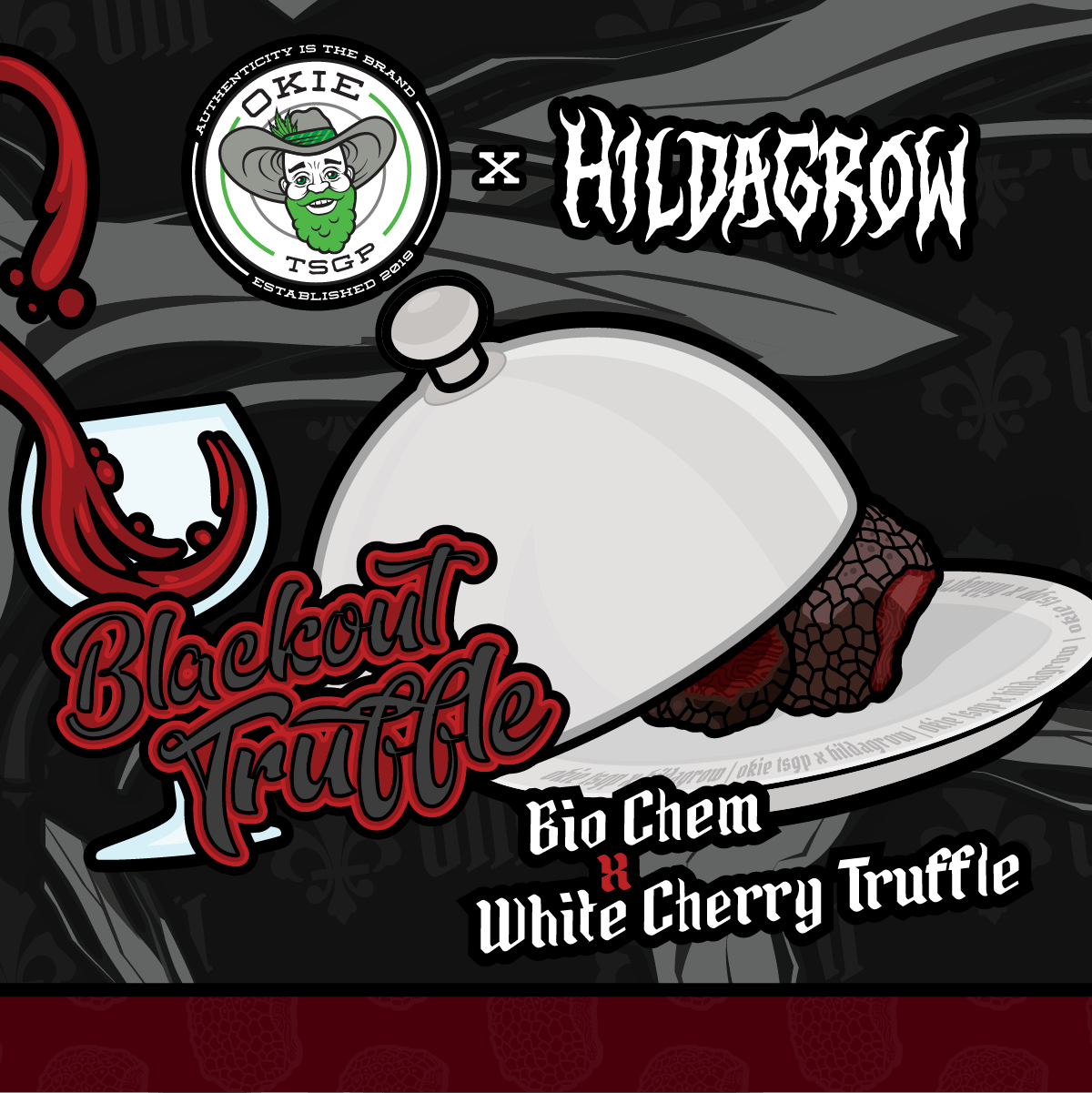 Okie TSGP - Blackout Truffle (Hildagrow) - 1g - Live Hash Rosin Batter - 1