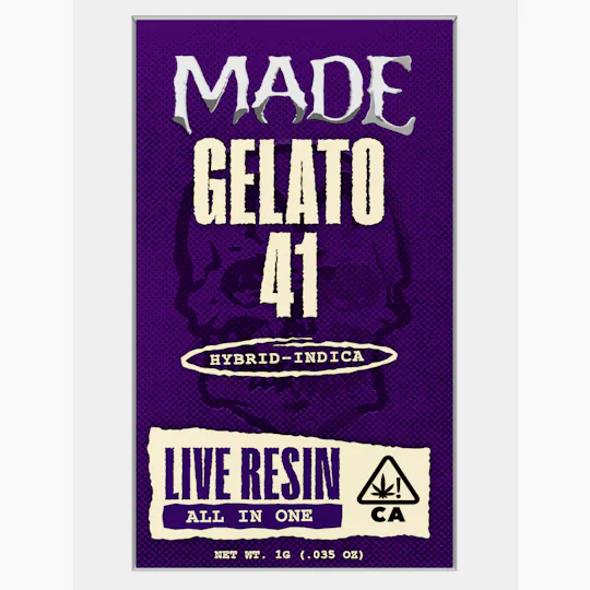 MADE - MADE | Gelato 41 | Live Resin AIO | 1G - 1