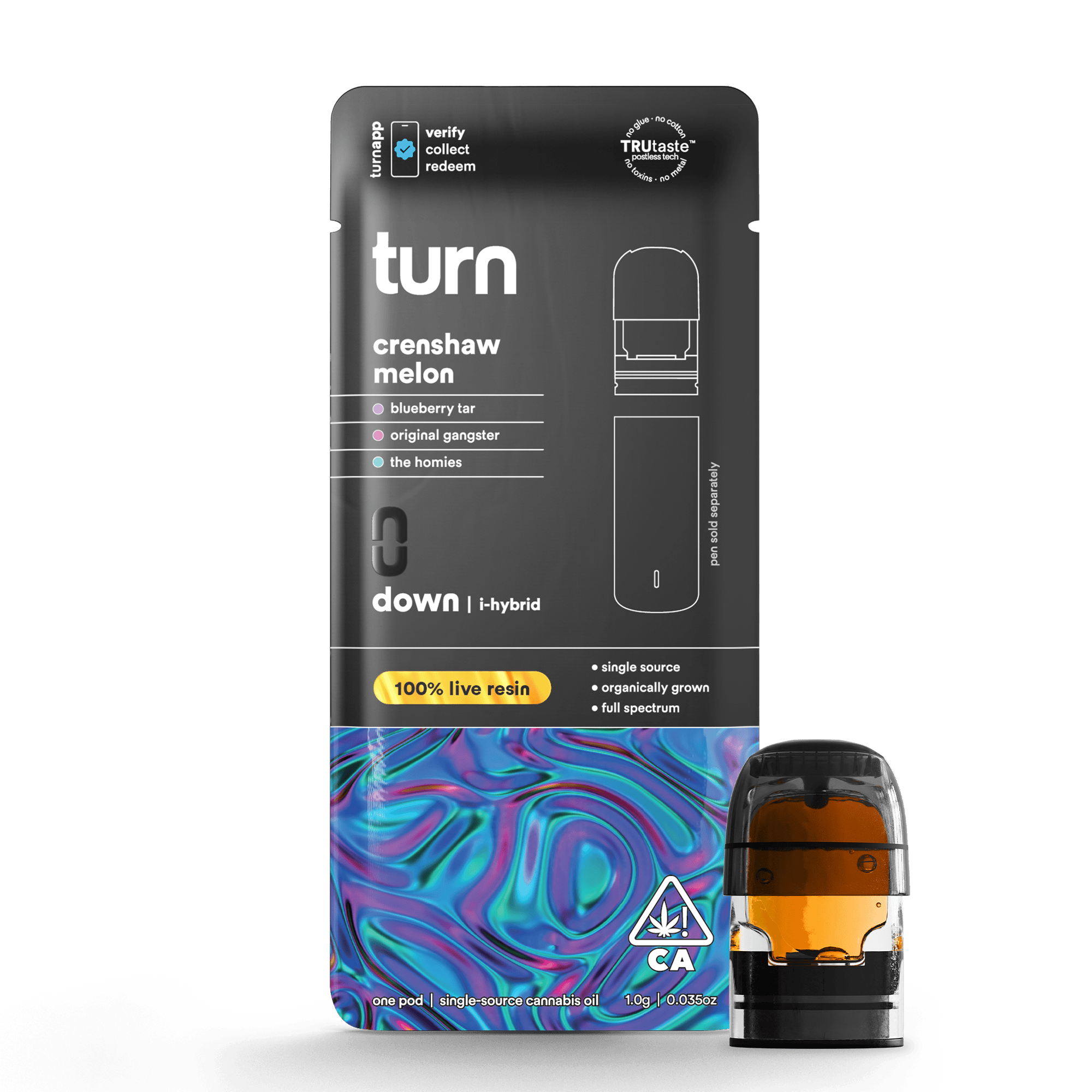 turn - Crenshaw Melon | 100% Live Resin | Indica-Hybrid - 1