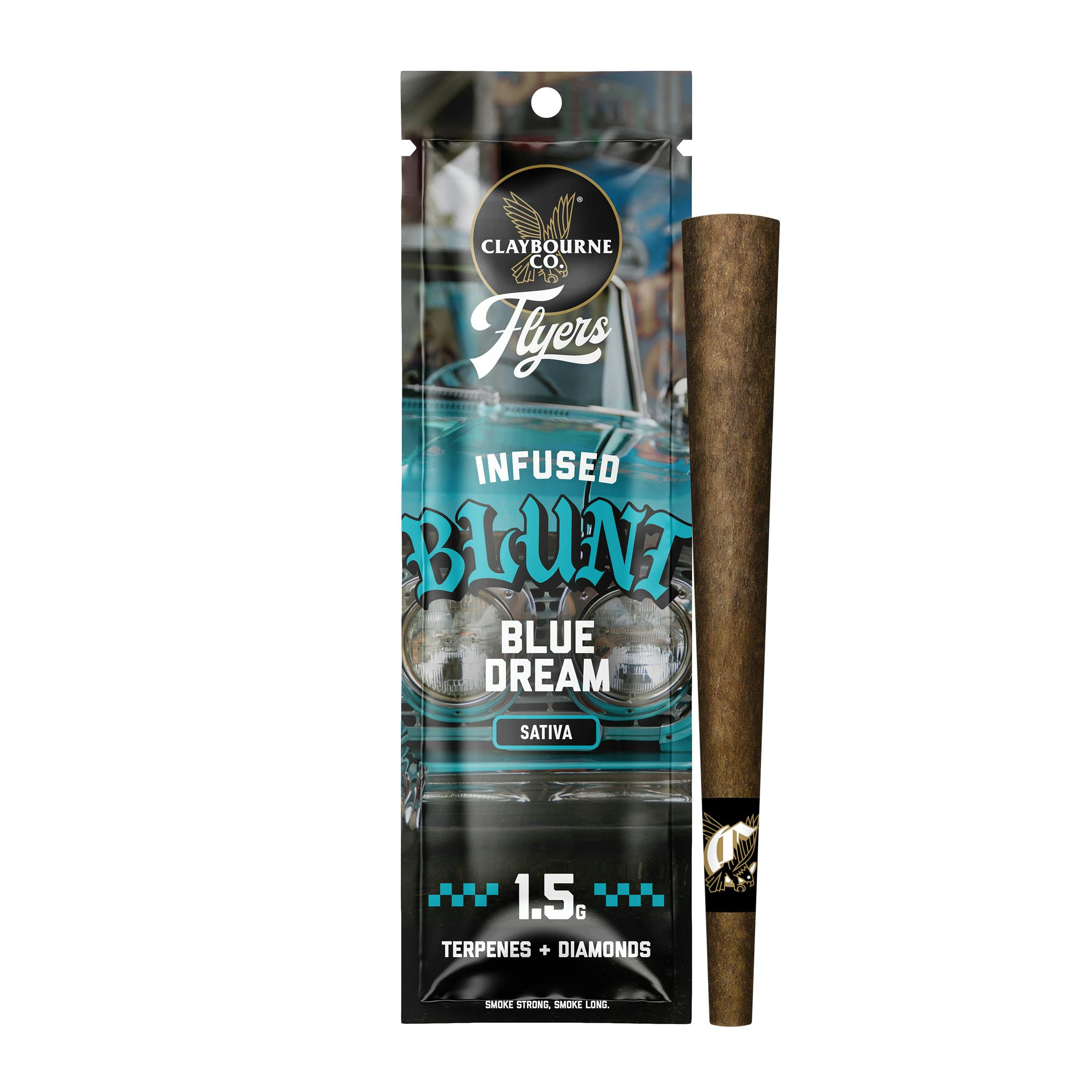 Claybourne Co. - Blue Dream (1.5g) - Flyers Infused Blunt - 1