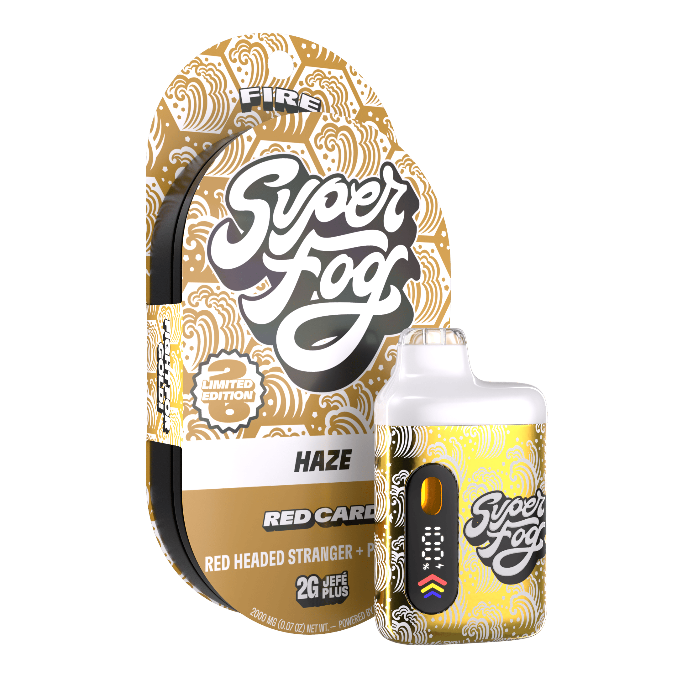 Super Fog by MFused - Red Card (Limited Edition) | FIRE Liquid Diamonds Jefé Plus Disposable | 2g - 1