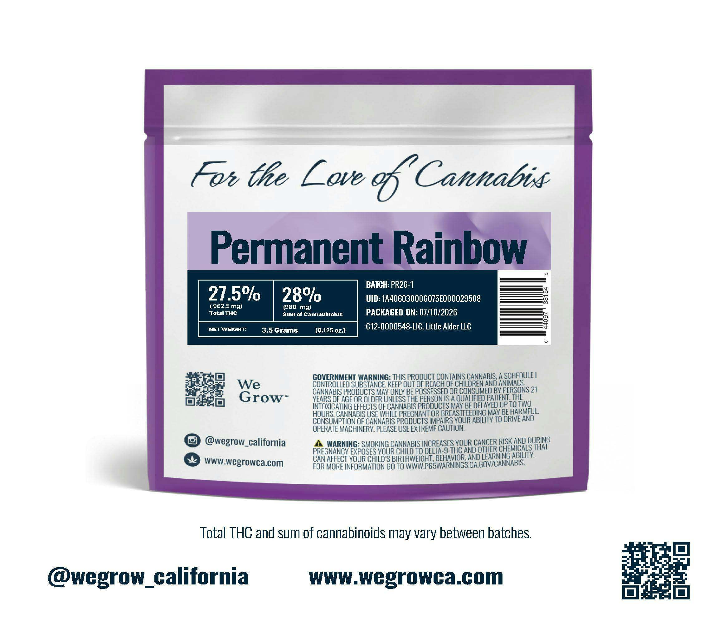 We Grow - Permanent Rainbow | Big Buds | 3.5 - 1