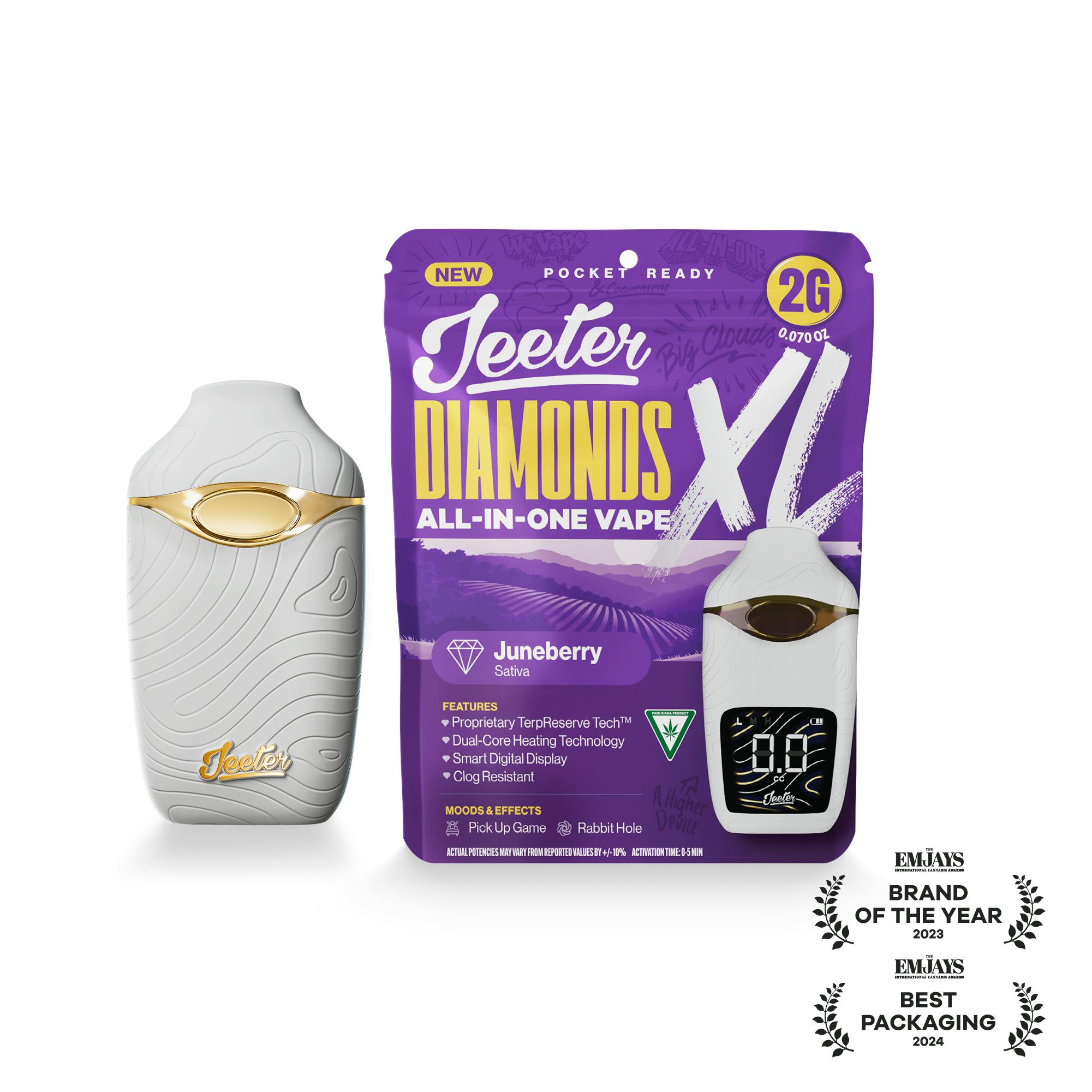 Jeeter - Jeeter | Juneberry | Diamonds XL 2G All-In-One Vape - 1