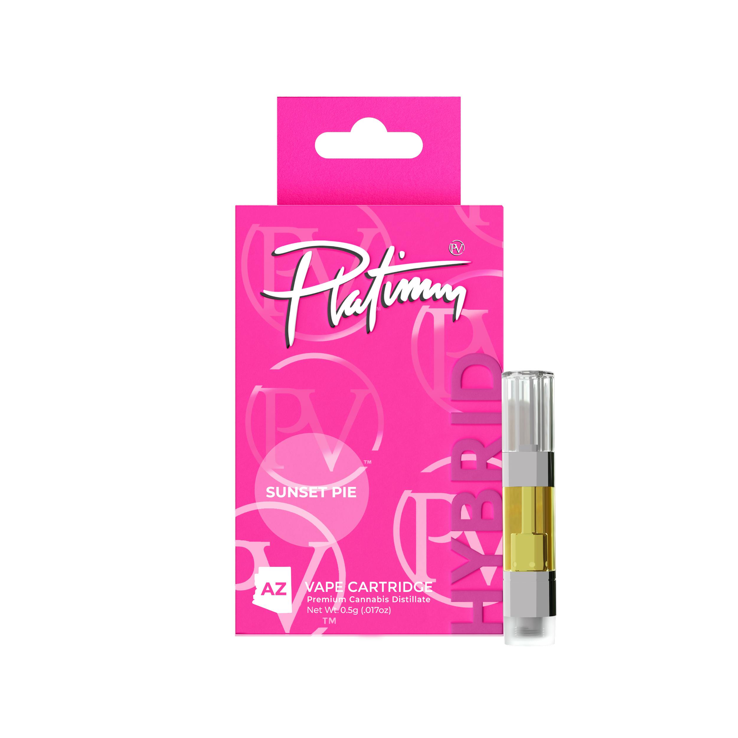 Platinum Vape - Platinum Vape Sunset Pie (Hybrid) 510 Thread Cartridge 0.5g - 1