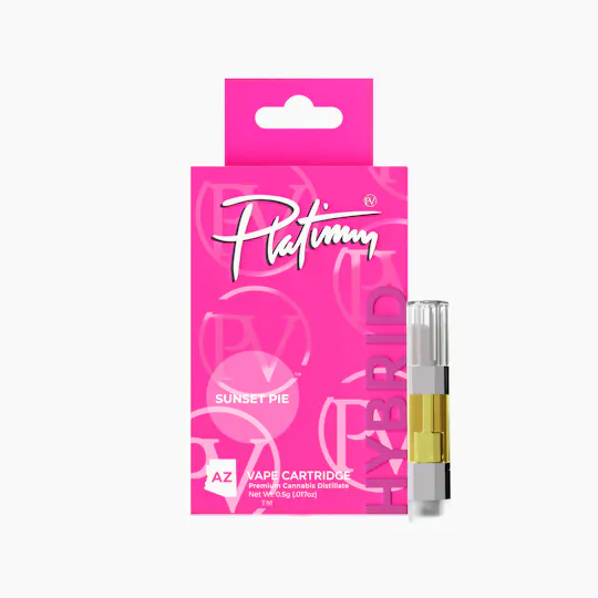 Platinum Vape - Platinum Vape Sunset Pie (Hybrid) 510 Thread Cartridge 0.5g - 1