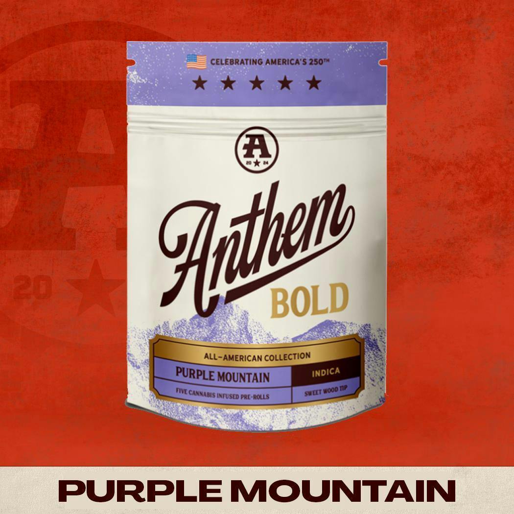 Anthem - Bold Wood Tip Infused Purple Mountain Pre-Roll pack 2.5g (0.5g ea | 5 pack) - 1