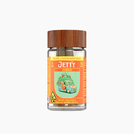 Jetty Extracts - Burger 42 x Blueberry GMO | Infused Minis | 0.5g each | 5pk - 1