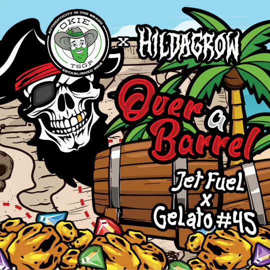 Okie TSGP - Over A Barrel (Hildagrow) - 1g - Live Hash Rosin Batter - 1