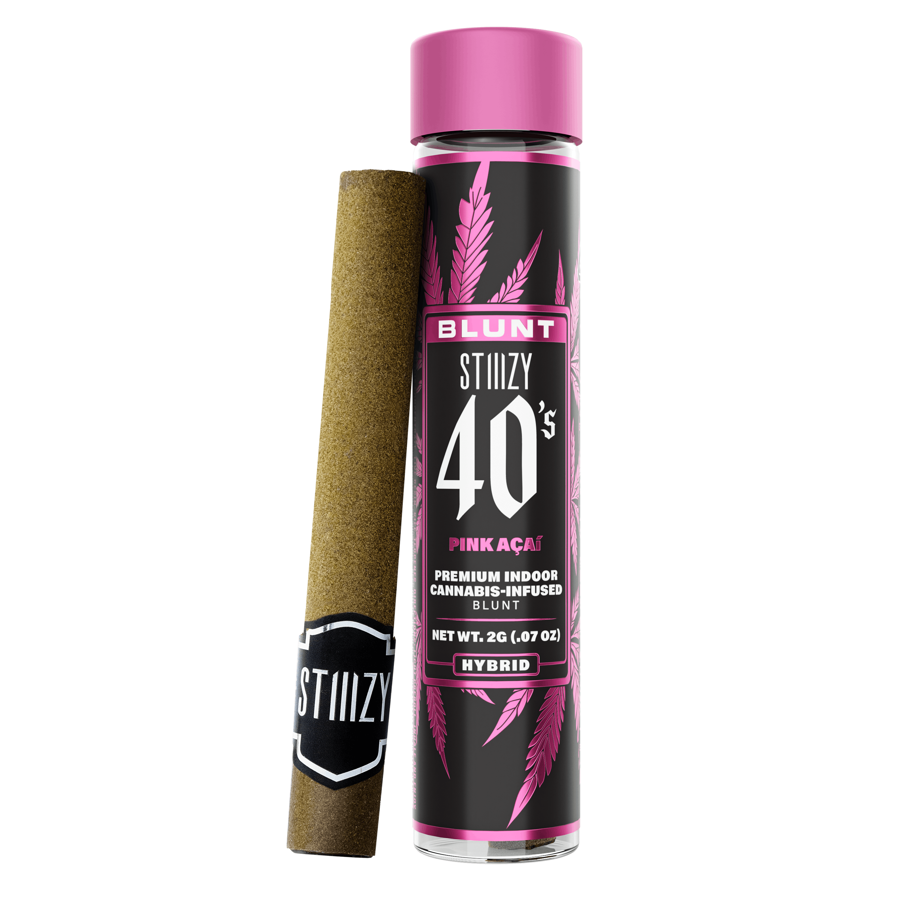 STIIIZY - - PINK ACAI - 2G 40's Infused Blunt - 1