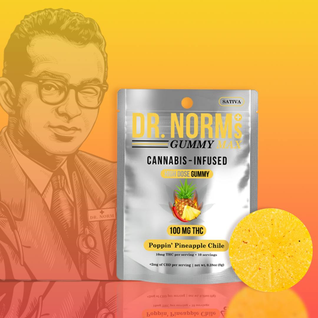 Dr. Norm's - Poppin' Pineapple Chili MAX Gummy - 1