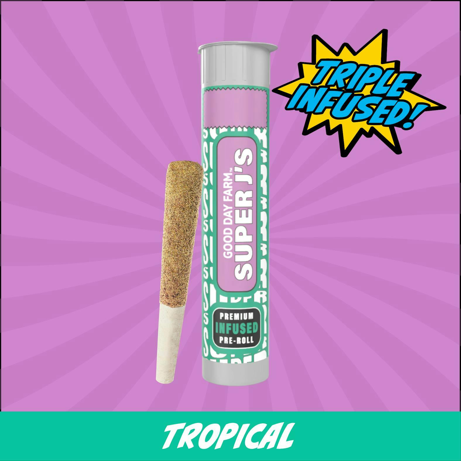 GOOD DAY FARM - Tropical x Billy Ocean | Super J's Infused Joint | 1g - 1