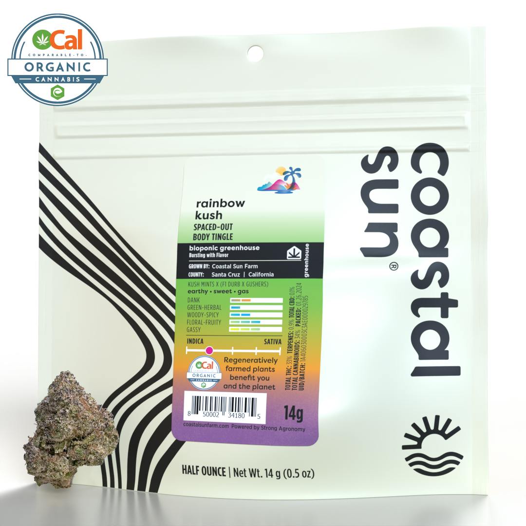 Coastal Sun - Rainbow Kush Greenhouse Flower 14g - 1