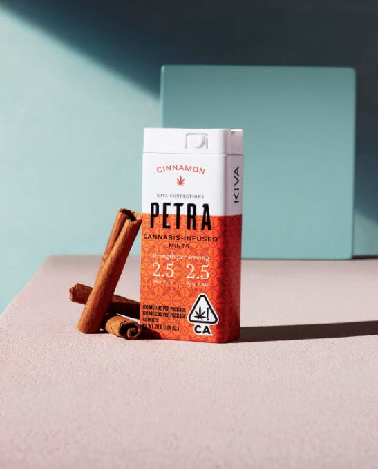 PETRA - Cinnamon 1:1 THC:CBD Mints | 100mg | 40ct | 2.5mg/ea - 1
