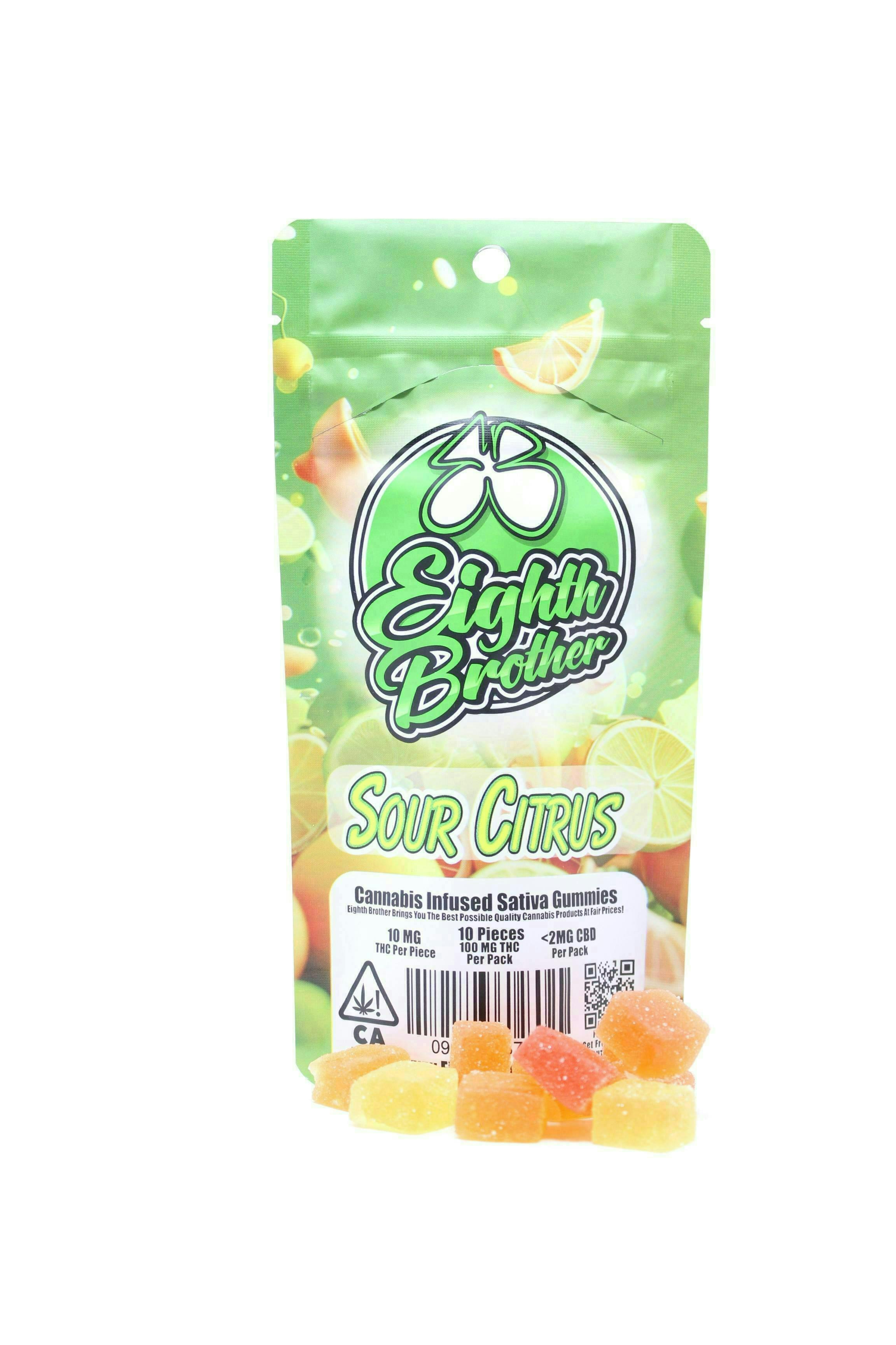 Eighth Brother - Eighth Brother | Sour Citrus | Gummies | 100mg | 10ct - 1