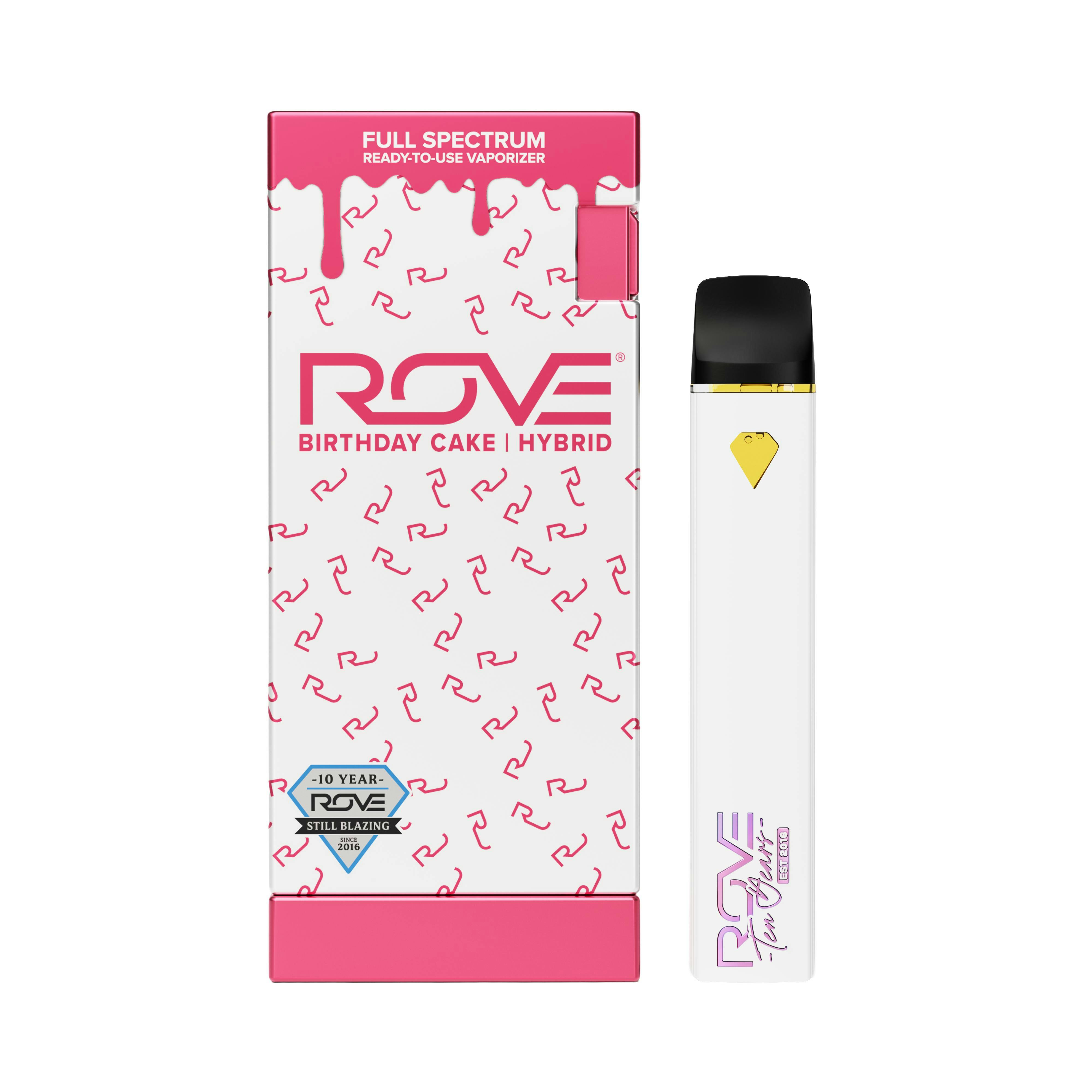 ROVE - Birthday Cake | Melted Diamond Live Resin Vaporizer | 1.0g (Ready-To-Use) - 1