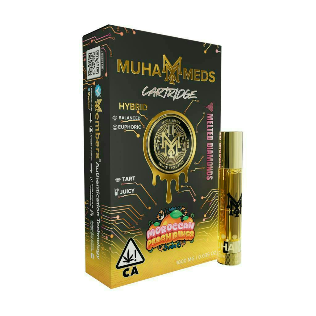 Muha Meds - Muha Meds | Moroccan Peach Rings | Cartridge | 1g - 1