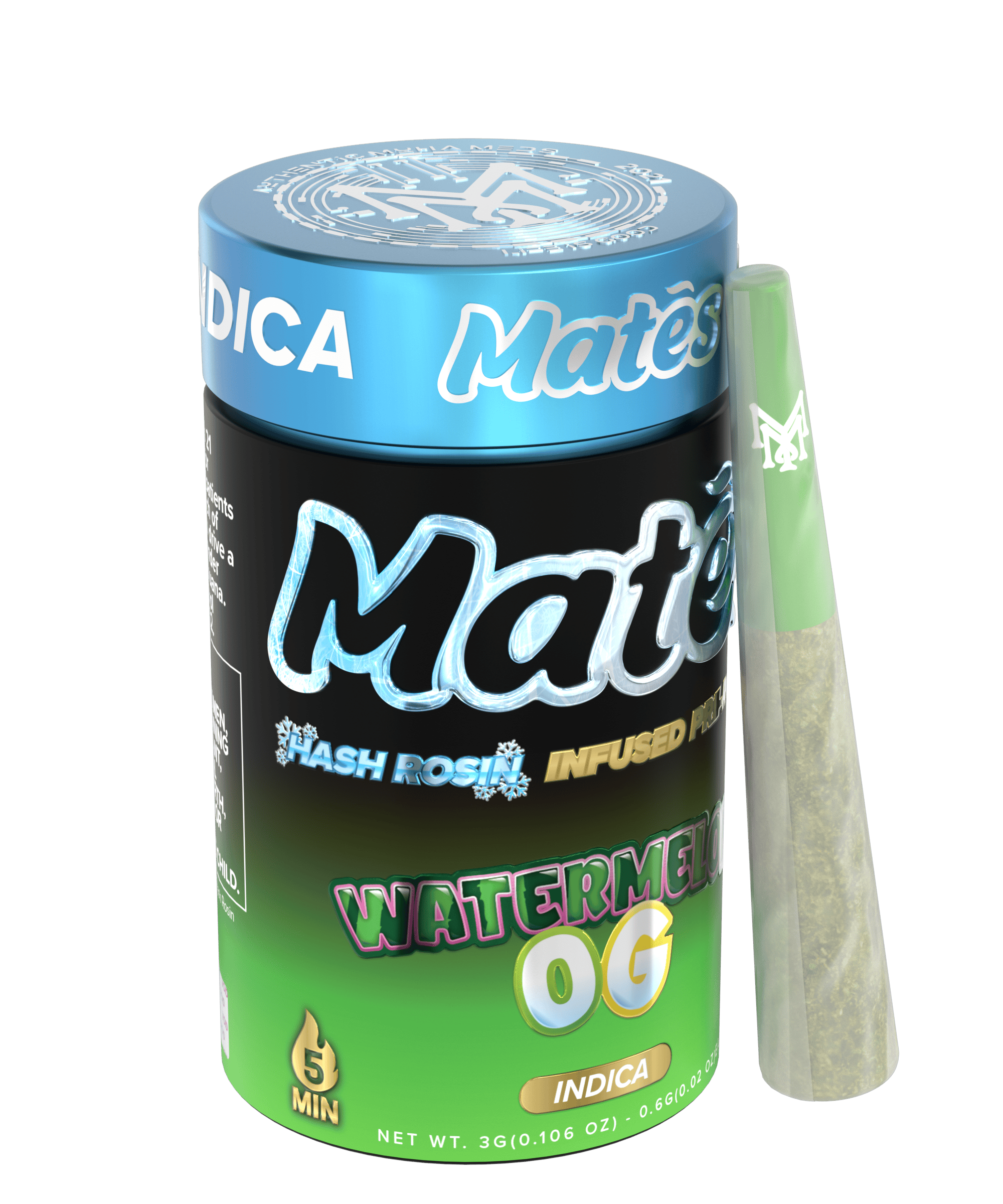 Muha Meds - Watermelon OG | Infused Joints | 0.6g each | 5pk - 1