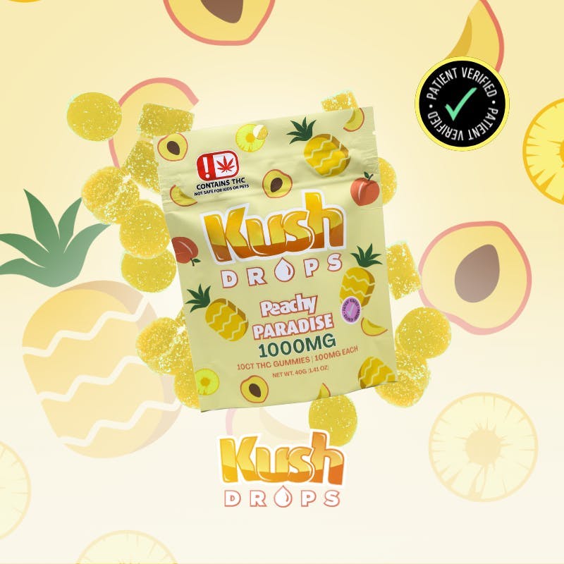 Kush Drops - Kush Drops | Peachy Paradise Gummies | 1000mg THC - 1