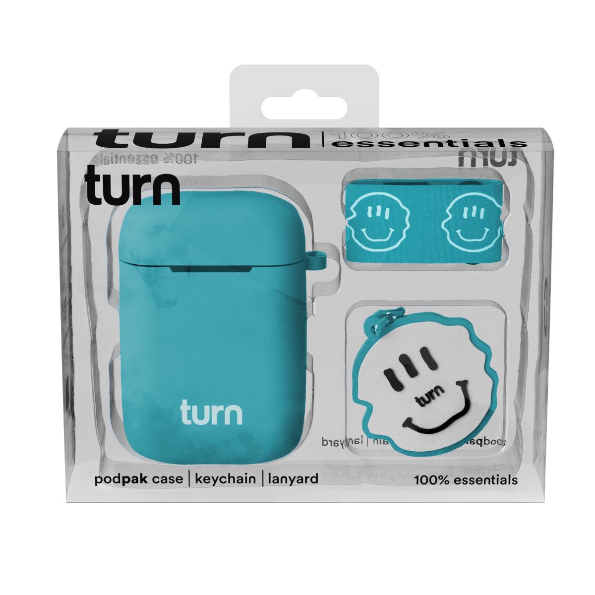 turn - Smiley Aqua / Teal 100% Essentials Kit | Storage - 1