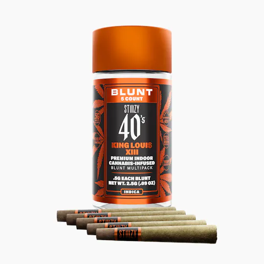 STIIIZY - - KING LOUIS XIII - .5G 40's Infused Mini Blunt 5 Pack - 1