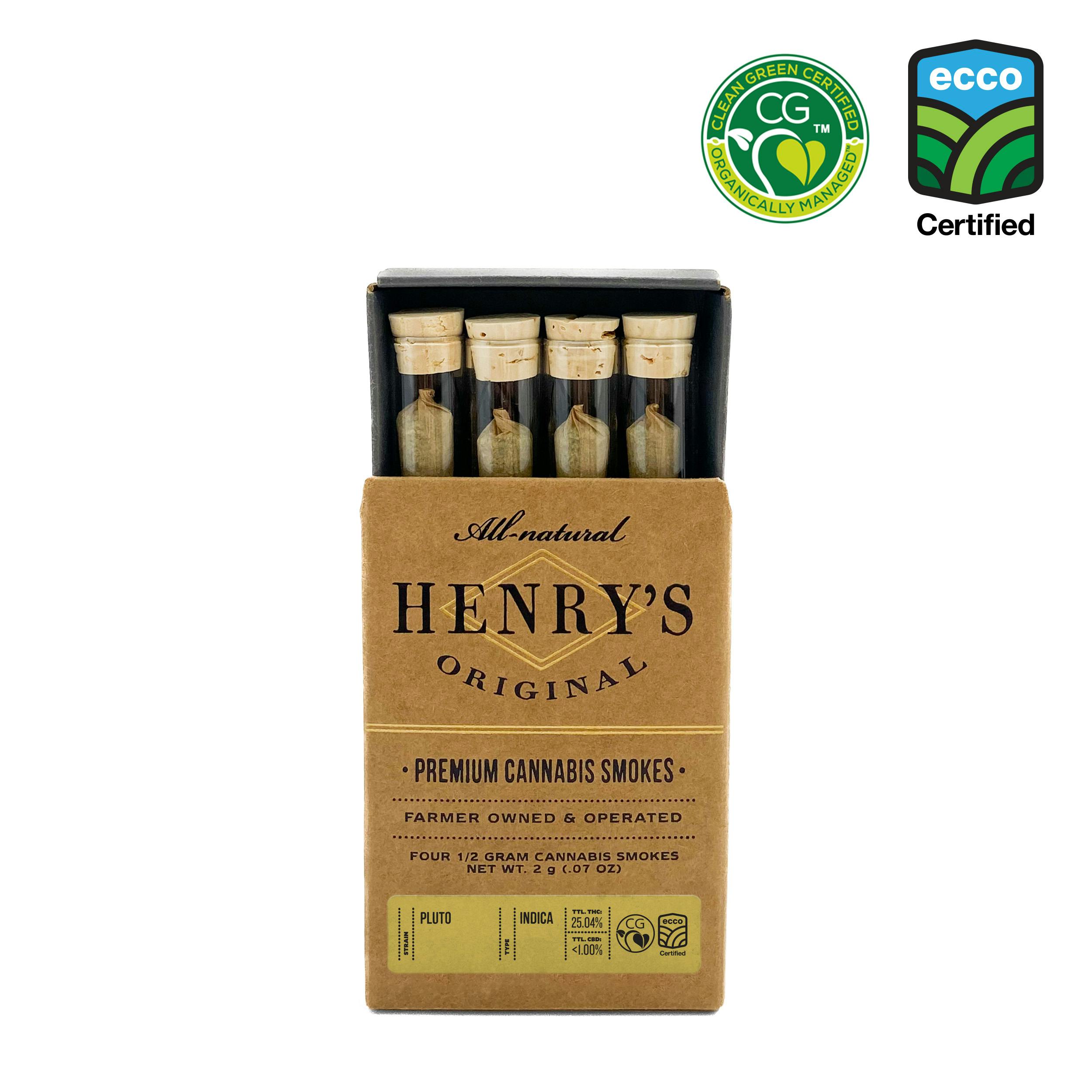 Henry's Original - Henry's Original | Pluto | Joints | 0.5g each | 4pk - 1