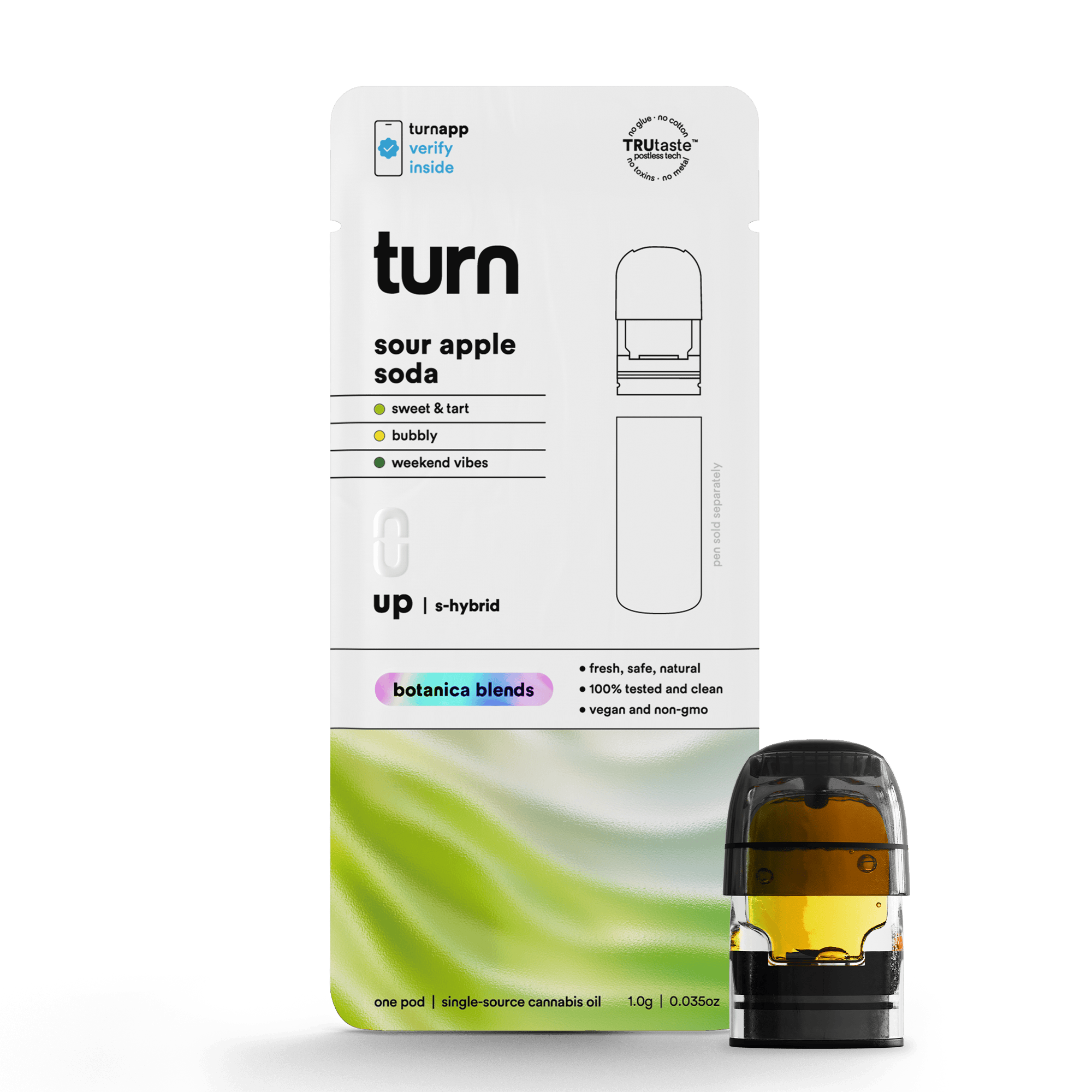 turn - Sour Apple Soda | Botanica Blends | Sativa-Hybrid - 1