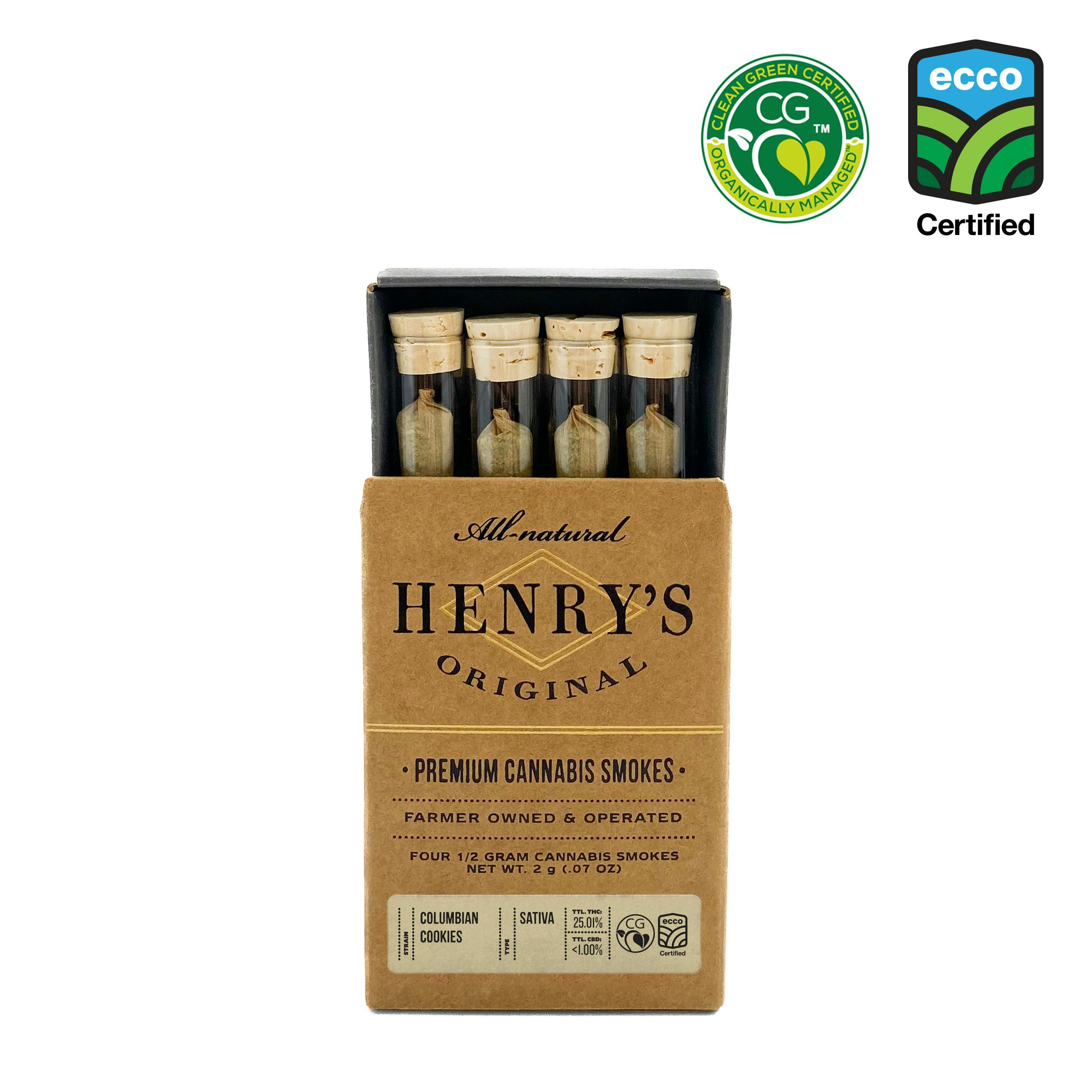 Henry's Original - Henry's Original | Columbian Cookies | Joints | 0.5g each | 4pk - 1