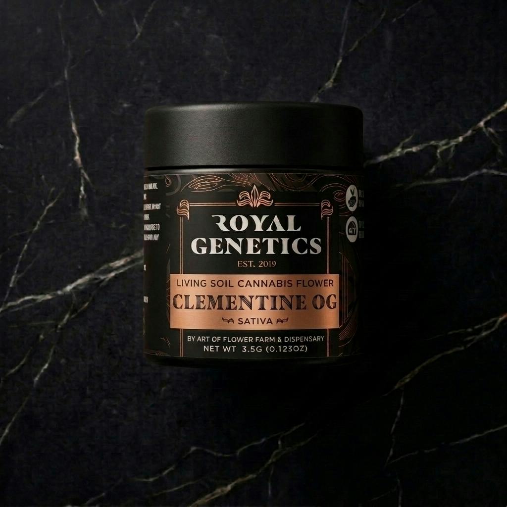 Royal Genetics - Clementine OG 3.5g Flower Jar - 1