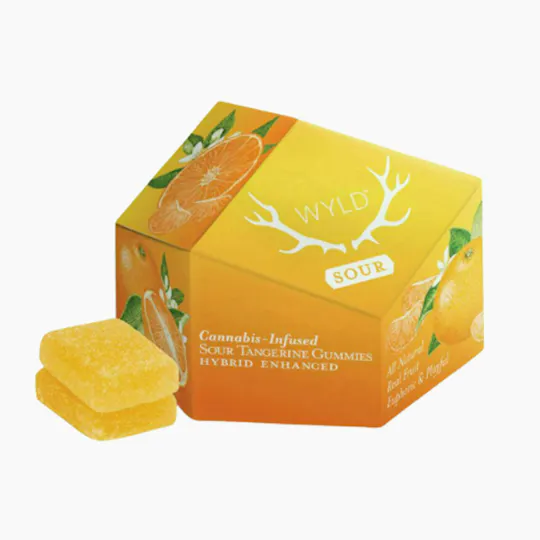 WYLD - Sour Tangerine Hybrid Enhanced Gummies | 200mg | 10ct | 20mg/ea - 1