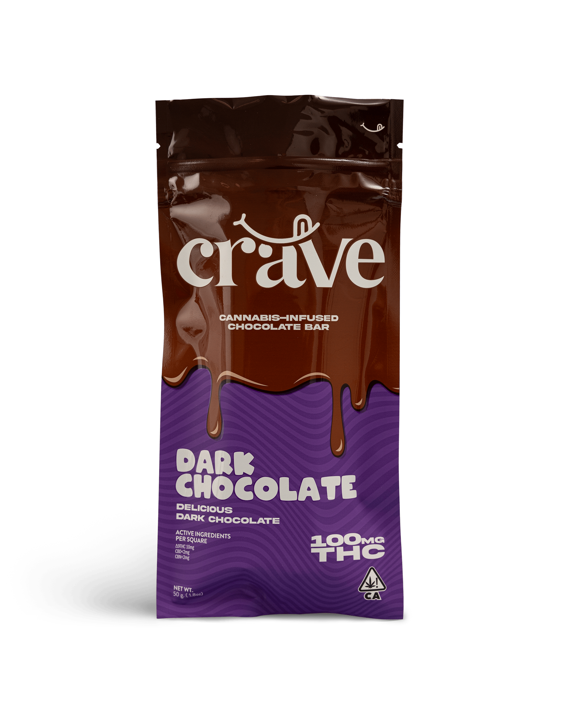 Crave Chocolate - Dark Chocolate | 100mg THC - 1