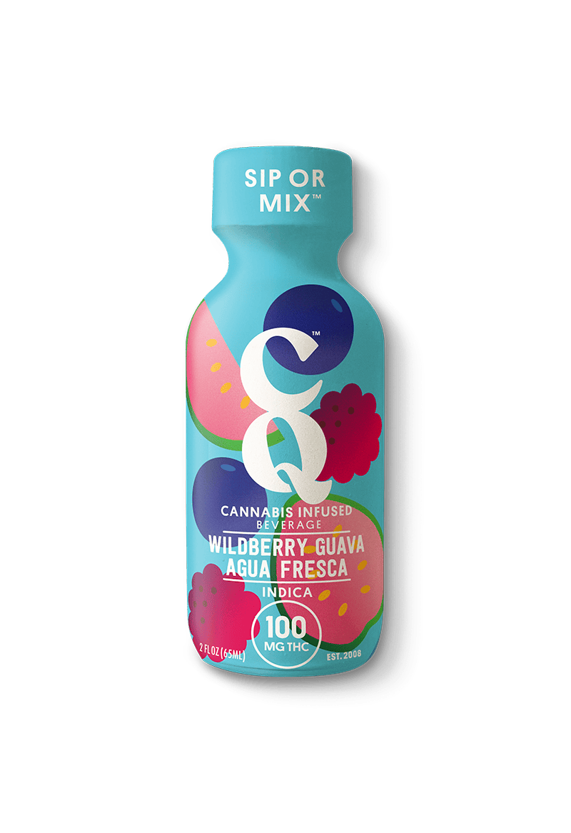 CQ Drinks - WILDBERRY GUAVA AGUA FRESCA shot w/ LIVE RESIN (STRAIN: BLUEBERRY) - 1