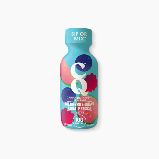 CQ Drinks - WILDBERRY GUAVA AGUA FRESCA shot w/ LIVE RESIN (STRAIN: BLUEBERRY) - 1