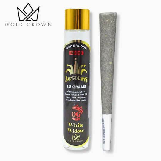 Gold Crown - White Widow | Jesters Infused Joint | 1.5g - 1