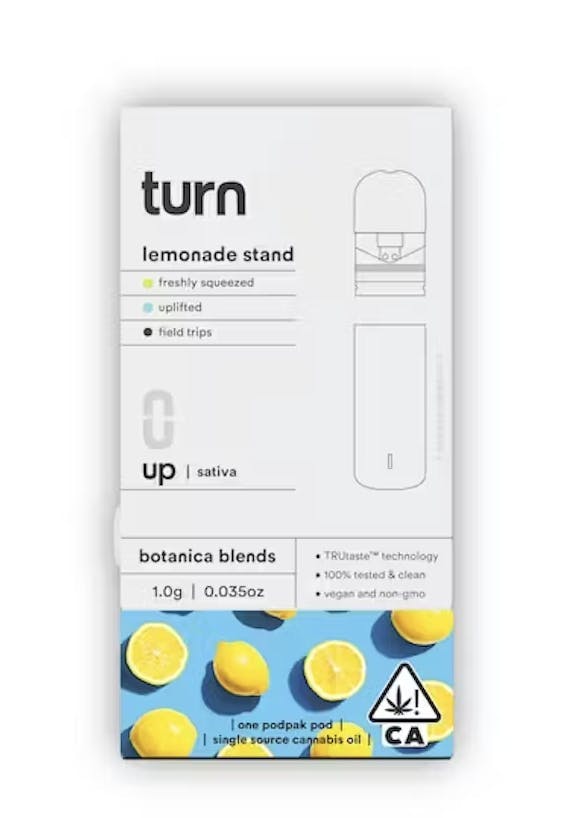 turn - Lemonade Stand | Botanica Blends | Pods | Sativa | 1g - 1