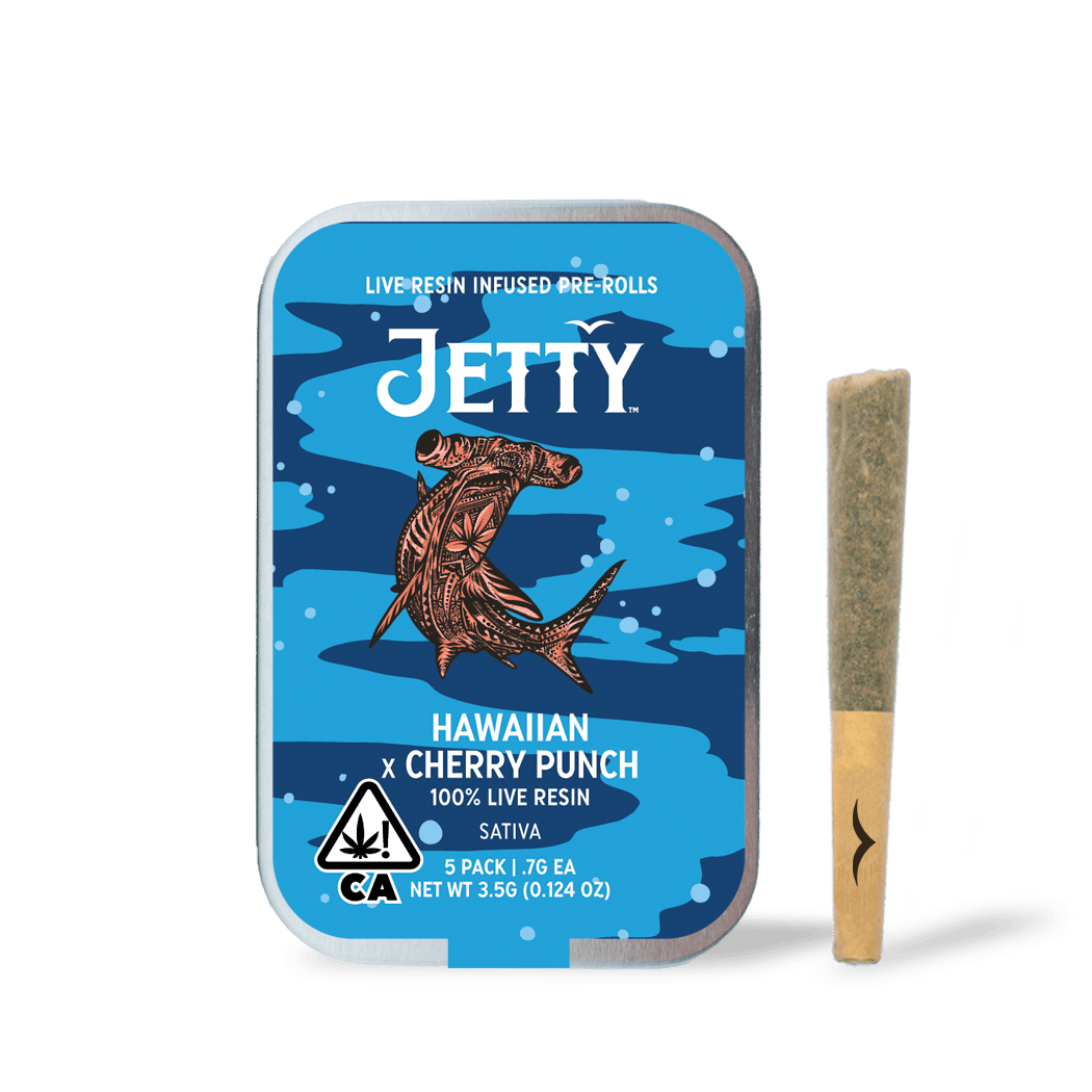 Jetty Extracts - Hawaiian x Cherry Punch | Live Resin Infused Minis | 0.35g each | 10pk - 1