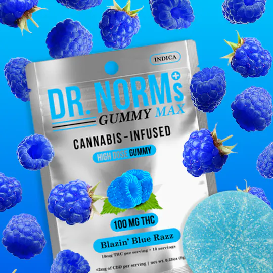 Dr. Norm's - Blazing Blue Razz MAX Gummy - 1