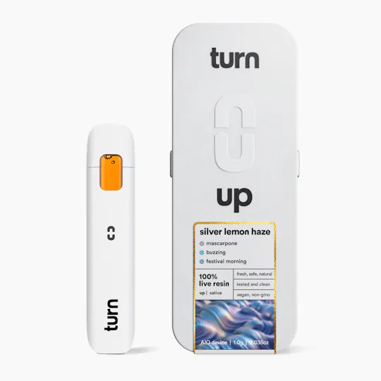 turn - Silver Lemon Haze | 100% Live Resin | AIO | Sativa-Hybrid - 1