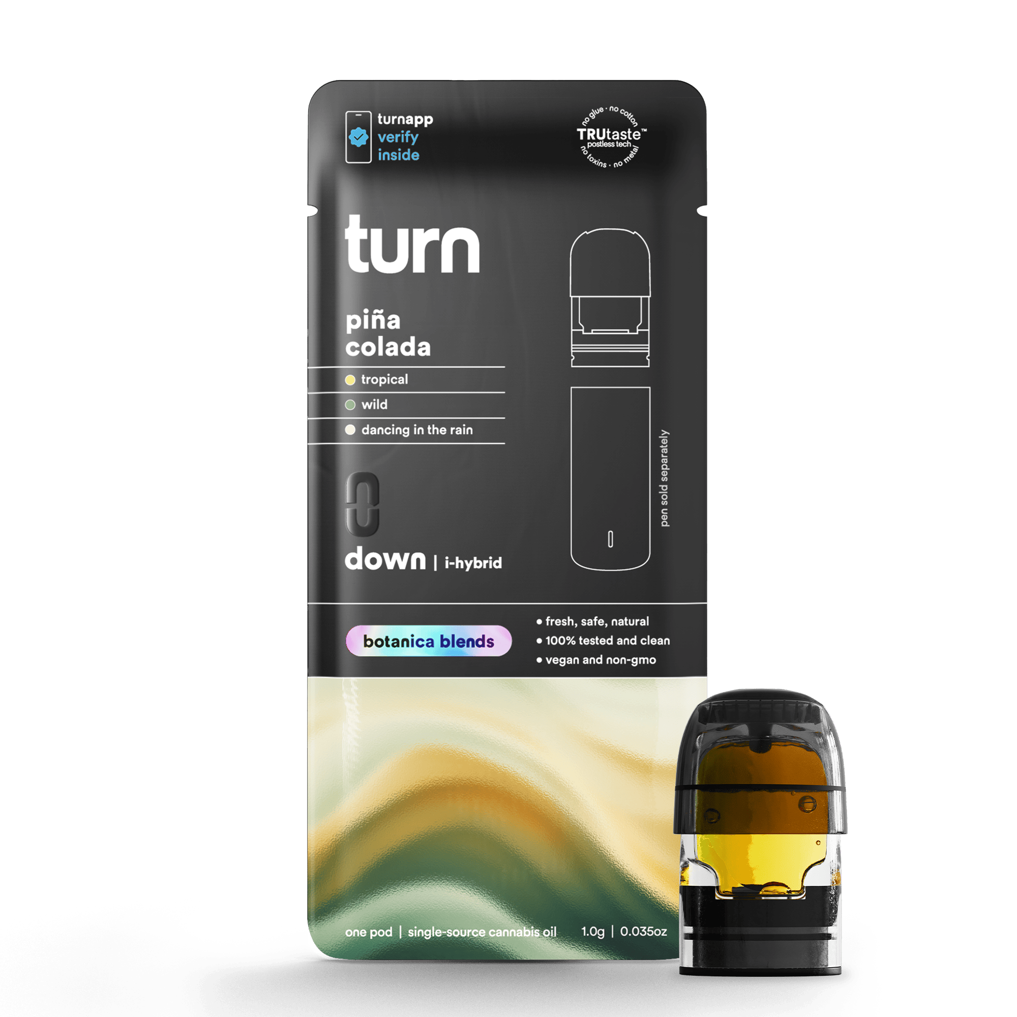 turn - Piña Colada | Botanica Blends | Pods | Indica-Hybrid | 1g - 1