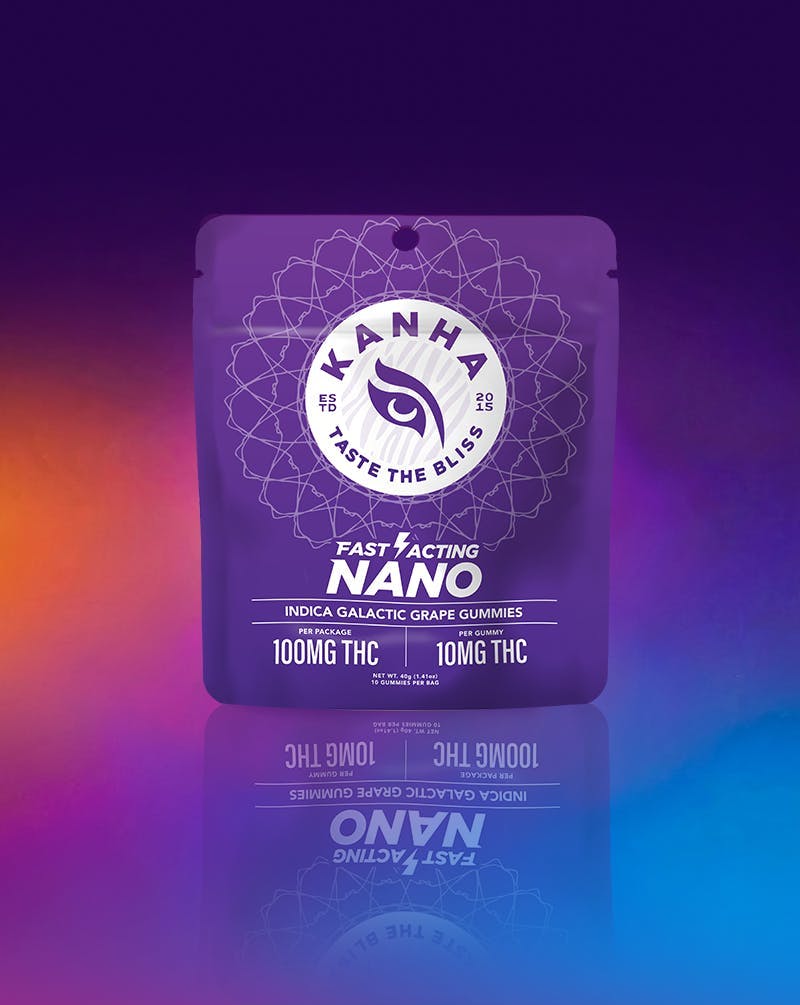 KANHA - NANO | Galactic Grape Gummies | 100mg | 10ct | 10mg/ea - 1