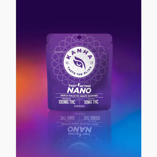 KANHA - NANO | Galactic Grape Gummies | 100mg | 10ct | 10mg/ea - 1