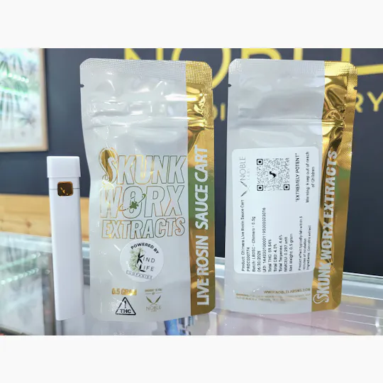 Noble Labs - Noble Labs - Skunk Worx Live Rosin Cart .5g | Chimera - 1