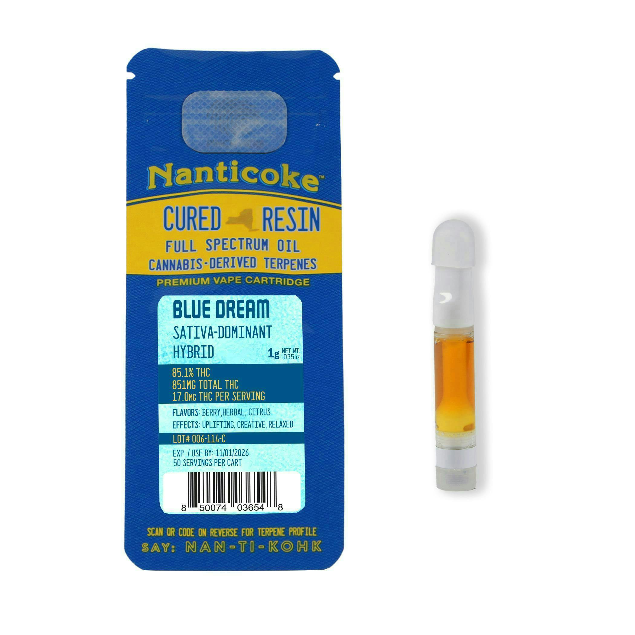 Nanticoke - Blue Dream | Cartridge | 1g - 1
