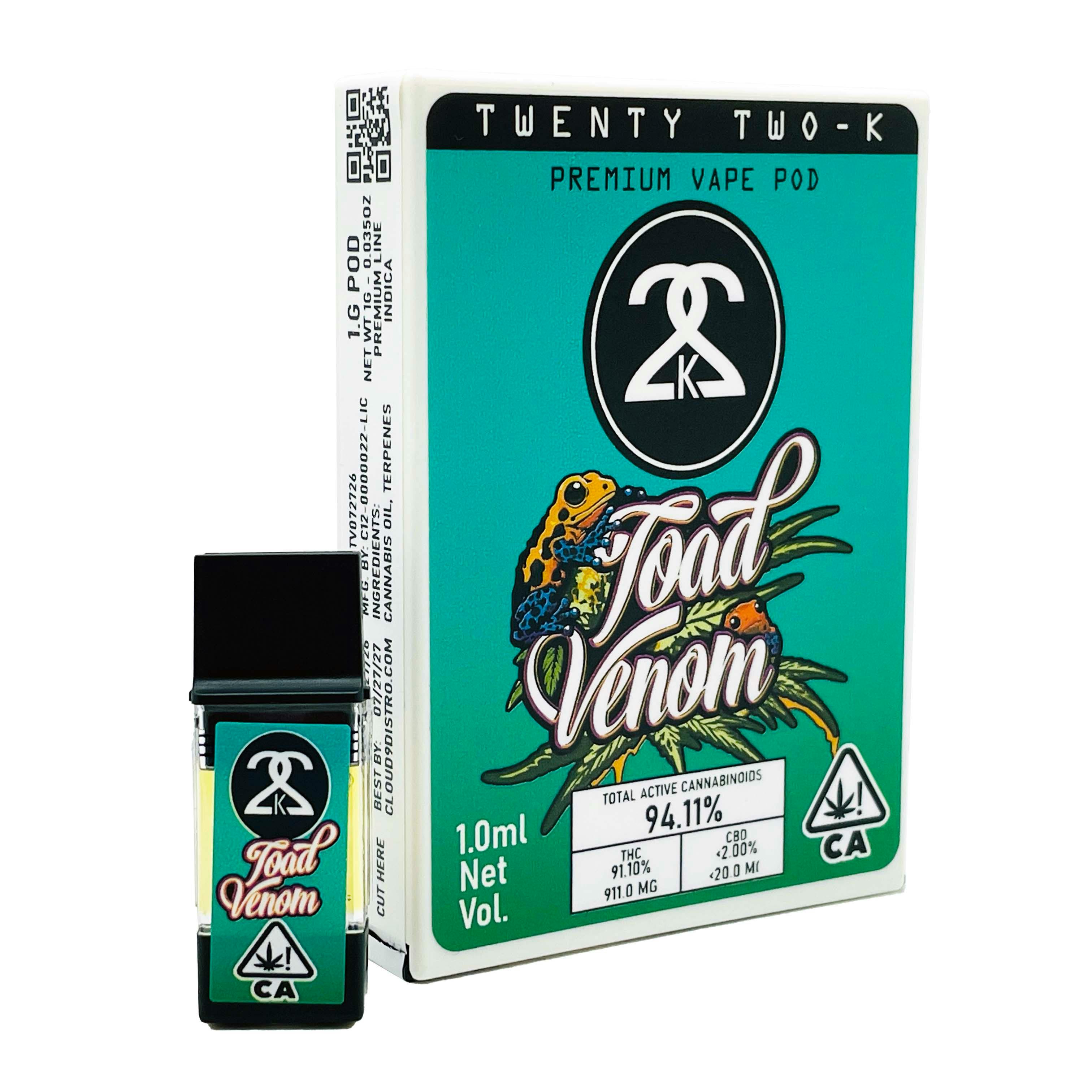 Twenty Two K / 22k - 22K - Toad Venom - 1.0ml POD - 1