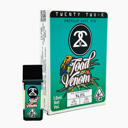 Twenty Two K / 22k - 22K - Toad Venom - 1.0ml POD - 1