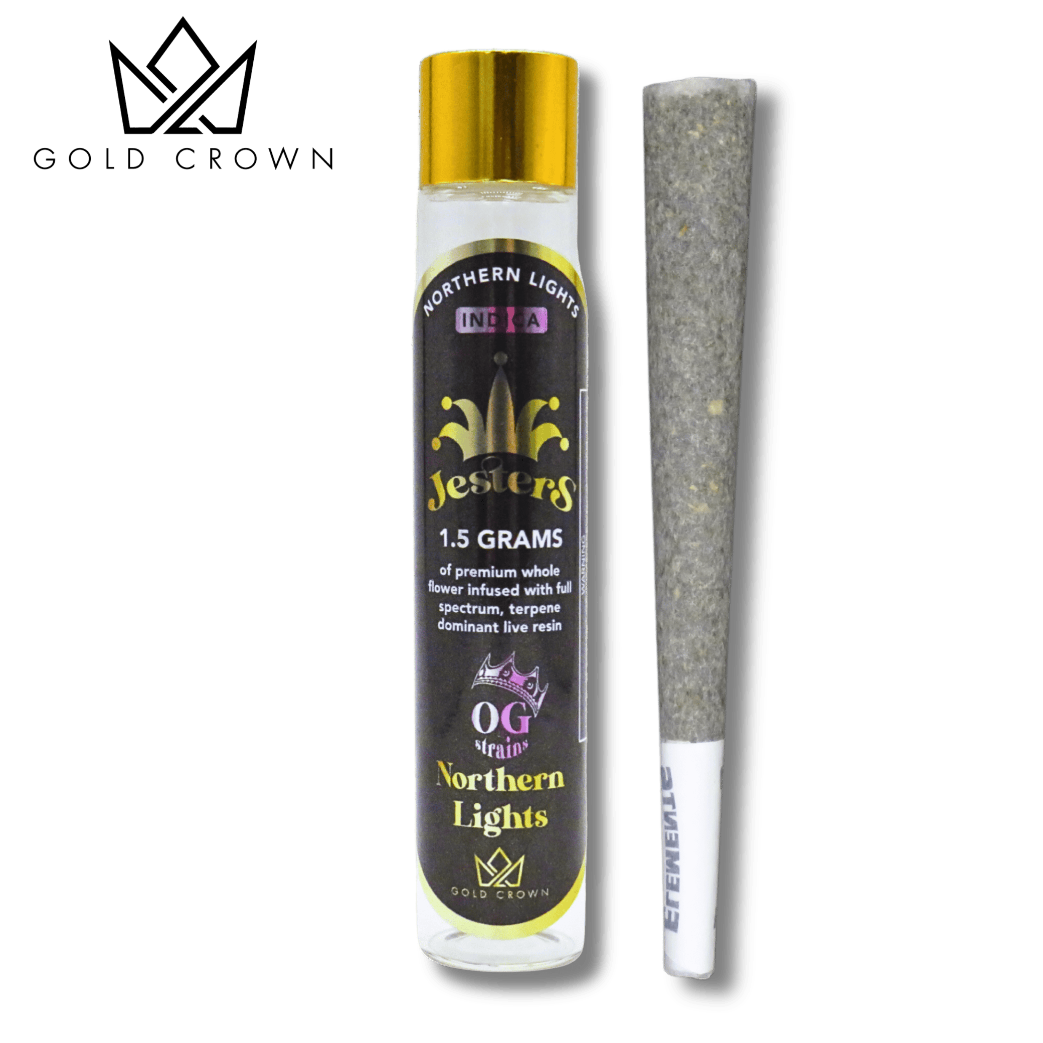 Gold Crown - Northern Lights | Jesters Infused Joint | 1.5g - 1