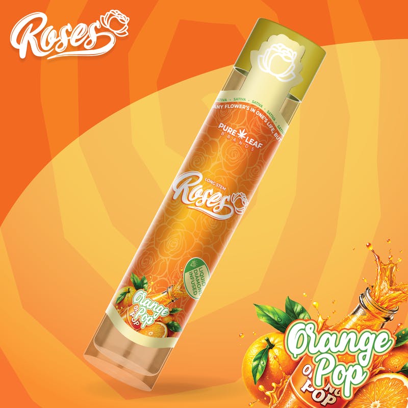 Roses - Long Stem | Orange Pop | LQD Infused Joint | 1g - 1