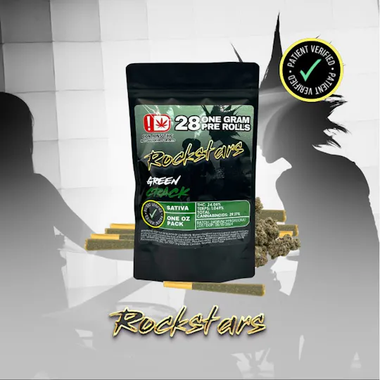 Rockstars - Rockstars | 28g Pre Roll Pack | Green Crack - 1