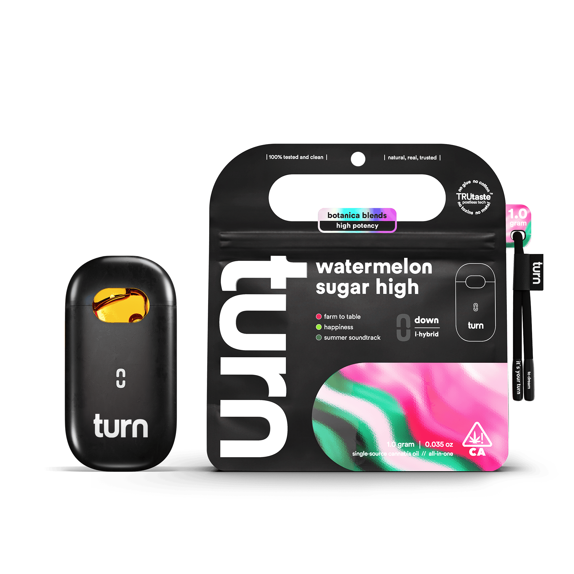 turn - Watermelon Sugar High | Botanica Blends | AIO | Indica-Hybrid (4) - 1