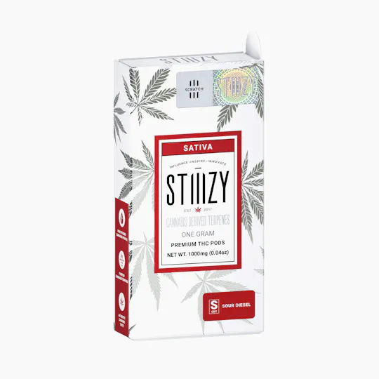 STIIIZY - Vape Cartridge - SOUR DIESEL 1G CDT Pod - STIIIZY - 1